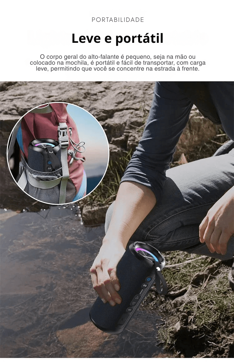 SoundBlaster Pro X™ 🎵⚡ – Caixa de Som Bluetooth 50W 🎶🔥