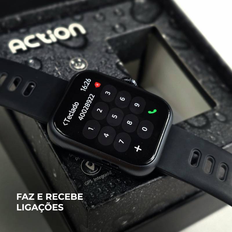 Smartwatch I9 Action Pro – GPS Integrado, Tela AMOLED e Bateria de até 7 Dias