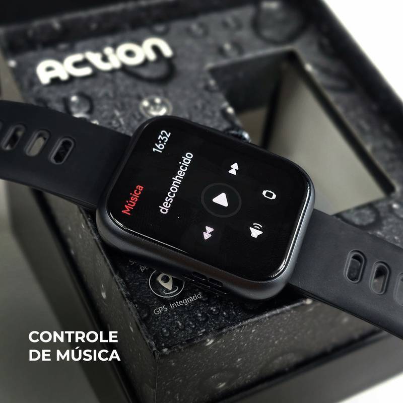 Smartwatch I9 Action Pro – GPS Integrado, Tela AMOLED e Bateria de até 7 Dias