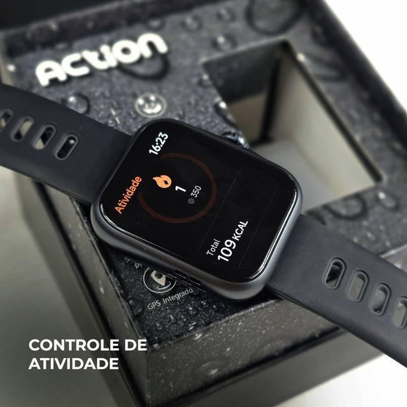 Smartwatch I9 Action Pro – GPS Integrado, Tela AMOLED e Bateria de até 7 Dias