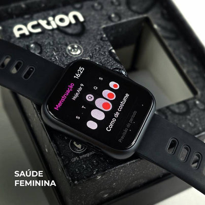 Smartwatch I9 Action Pro – GPS Integrado, Tela AMOLED e Bateria de até 7 Dias