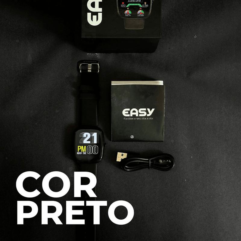 Smartwatch I9 EASY Pulse – À Prova d’Água e Pronto para o Dia a Dia