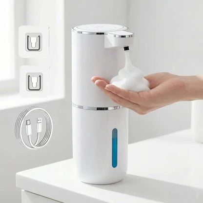 Saboneteira Automática Sensor Infravermelho Espuma e Líquido Recarregável USB