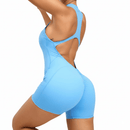Macacão Fitness Peach Lift Zip™ Feminino – Modelador Plissado Dry Fit