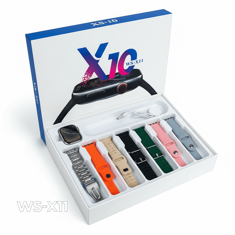 WS-X11 Premium Kit • Smartwatch Séries 10 + 7 Pulseiras