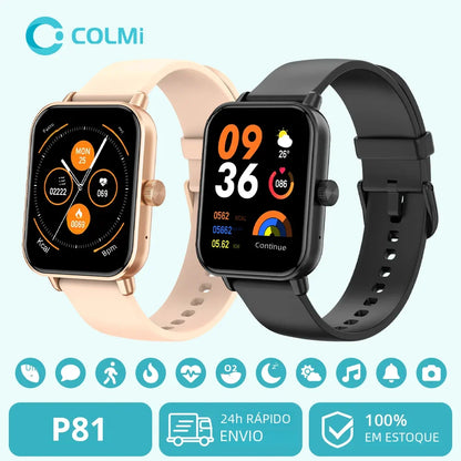 COLMI P81 Ultra Call™ Smartwatch Bluetooth com Chamadas e Tela HD 1.9