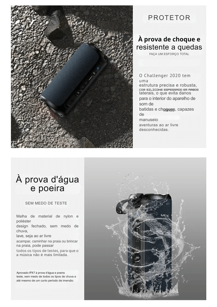 SoundBlaster Pro X™ 🎵⚡ – Caixa de Som Bluetooth 50W 🎶🔥